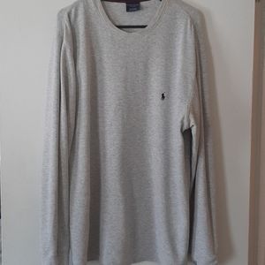 Men's Large Polo Thermal sleepwear long sleeve